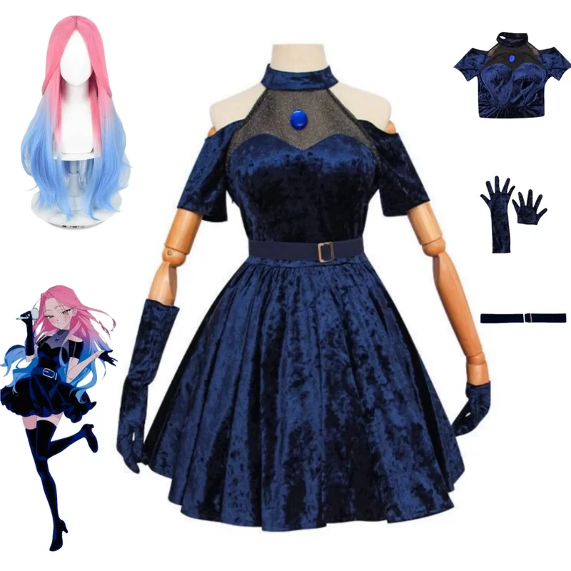 Anime Cosplay Blue Hair - Disfraz de Cosplay Mizi 2026, Disfraz