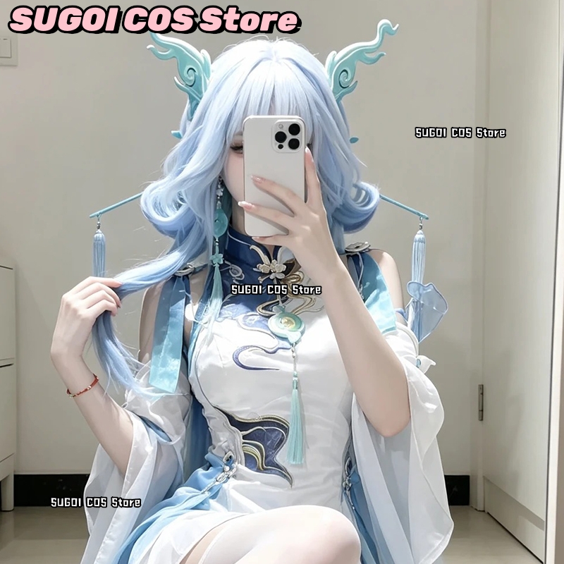 Anime Cosplay Blue Hair - C921 Peluca de Cosplay de Anime
