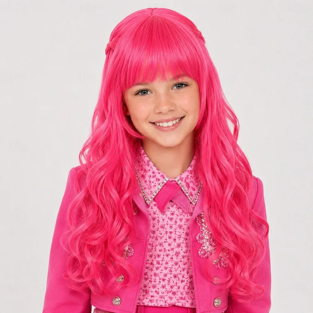 Peluca de pelo sintético largo - Anime Cosplay Blue Hair reseña y precio