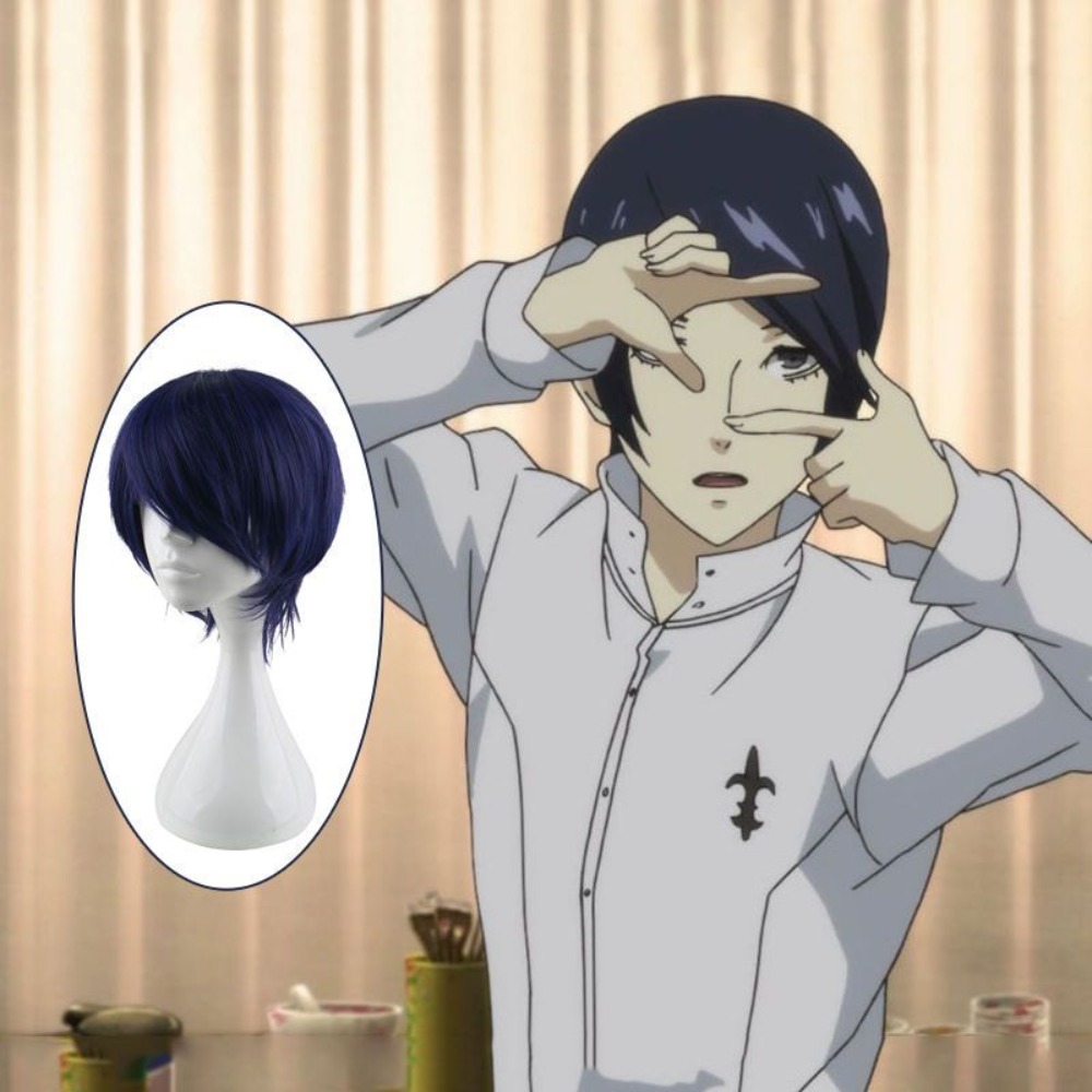 Peluca de Cosplay de Persona 5 - Anime Cosplay Blue Hair reseña y precio